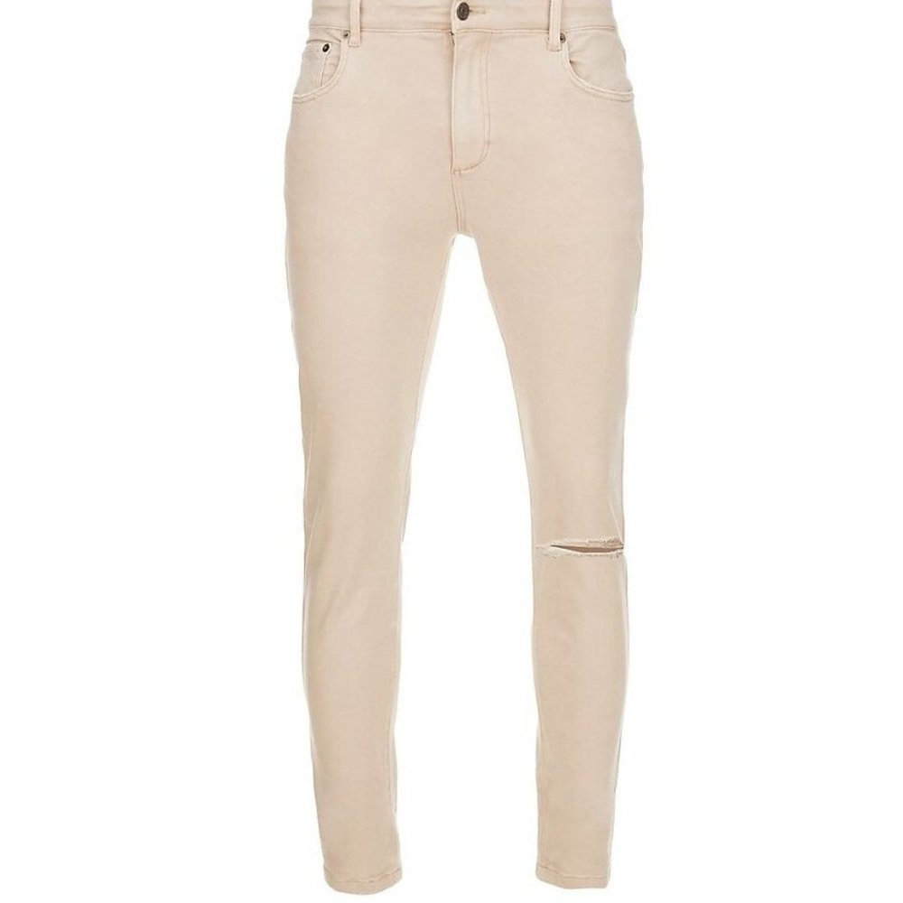SER.O.YA Diego Cropped Tapered Jeans Mens SZ 31 Sand Dune NWT - Picture 4 of 5